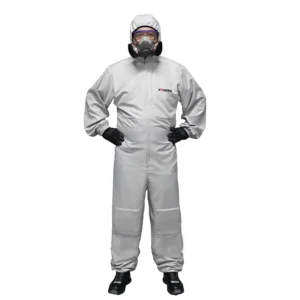 EN1149 5 Reusable Anti Static Waterproof Coverall Coating Breathable with Pockets and Knee Pads for Industrial Use