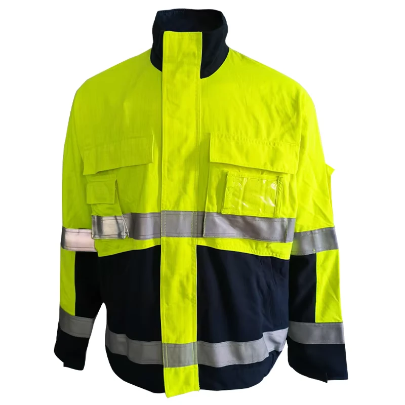 EN1149 EN11612 High Visibility Anti static Workwear Reflective Safety Jacket Flame Retardant Fr Clothing