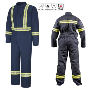 EN11612 D3 E3 Reusable Reflective Thermal Wool Fire Retardant Clothing for Men Safety in Cold Weather Working Environment