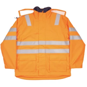 EN20471 FR ANSI EN ISO Class 3 Padded Workwear Jacket Flame Resistant Breathability Waterproof Safety Apparel Reflective