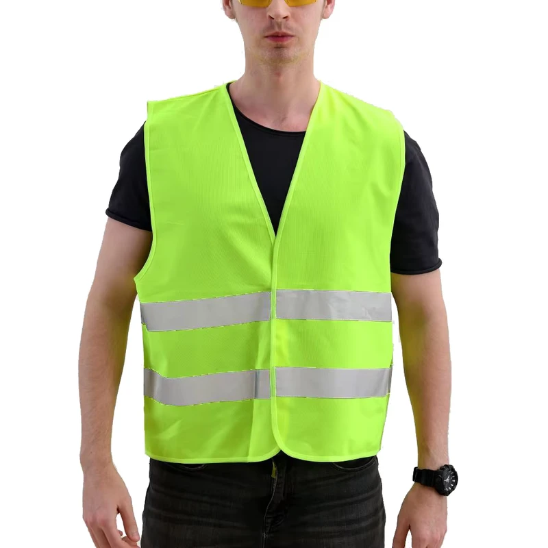 EN20471 Hi viz Security Uniform Reflector Tape Security Vests Safety Reflective Vest With Logo