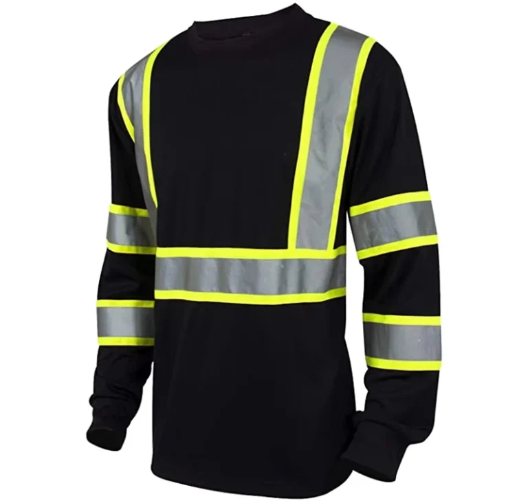 EN20471-High-Visibility-Long-Sleeve-Safety-Work-Shirt-with-Reflective-Stripes