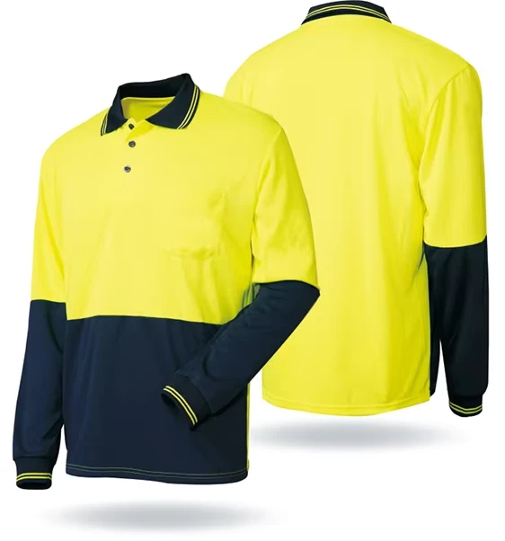 EN20471 Long Sleeve Hi vis Safety Reflective New Design T shirts Polo Color Matching