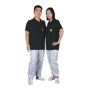 ESD Antistatic Breathable Industrial Cleanroom Polo Shirt