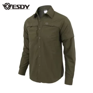 ESDY Quick Dry Fitness Clothing Outdoor Long Sleeve Hunting Shirt