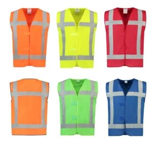 EU Orange Reflective Safety Vest for Construction, Road Traffic, and Mining