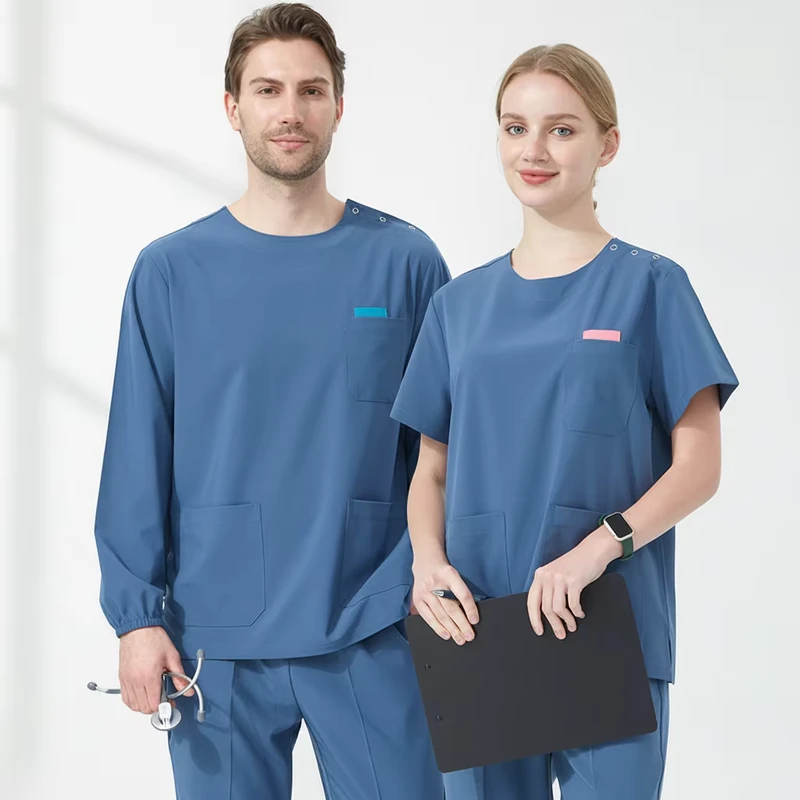 Easy Stretch Medical Scrubs Surgical Uniforms for Men Women Nurse Doctor Clinic Sanitary Surgeon Veterinary Hospital Uniforms