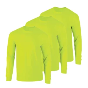 Eco Friendly Material Multi Scenario Use Breathable Safety Reflective High Visibility Hi Vis Long Sleeve T Shirt