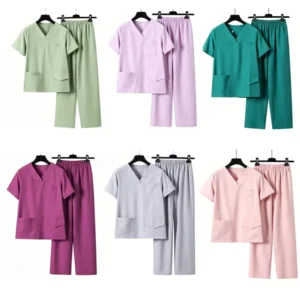 Elastic Quick-Dry Fabric Surgical Scrubs Breathable Hand-Washable Uniform for Doctors and Nurses