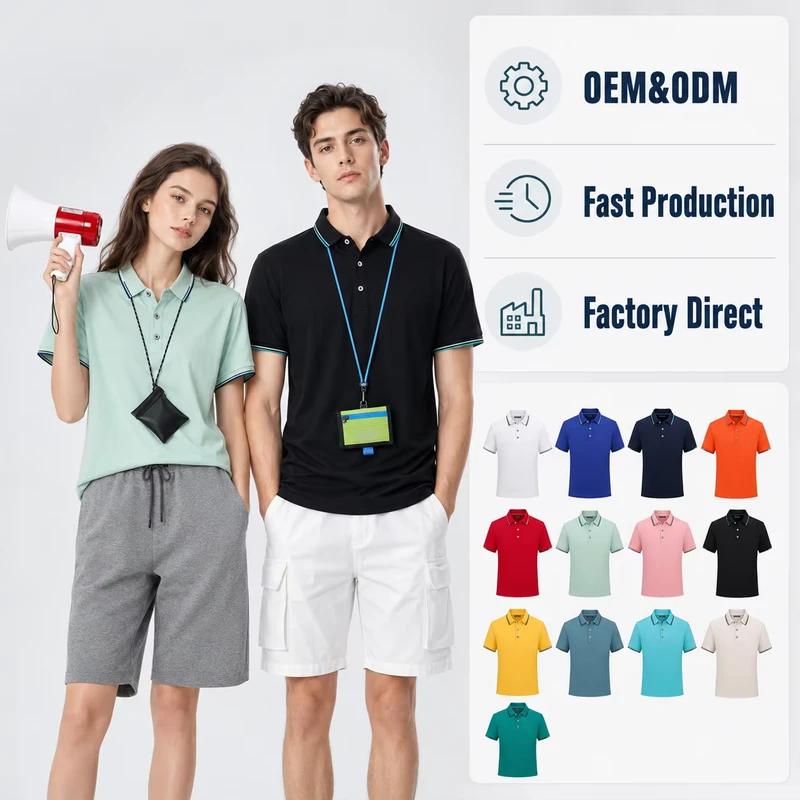 Elegant Contrast Color Cooling Touch Men's Polo Shirts Essential Business Casual Breathable High Quality Clothes Men