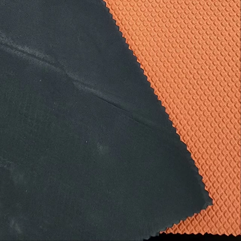 Embossed Neoprene Fabric Sheet Textured Rubber Material for Fashion Bags Shoes DIY Projects