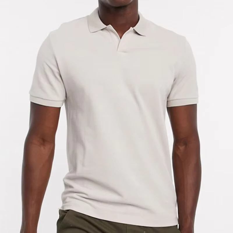Embroidered Custom Logo Formal Solid White Polyester-Cotton Anti-Wrinkle Plus Size Golf Polo Shirt