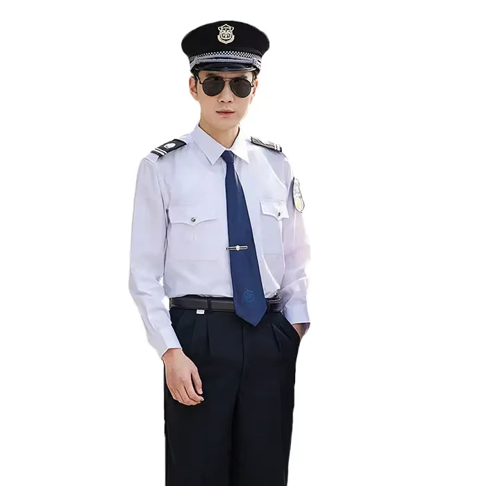 Embroidered and Printed Security Guard Uniform Shirt and Pants Set