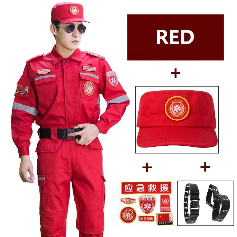 Emergency Rescue Uniform Safety Fire Fighter Uniform Workwear Reflector Clothing Manufacturer