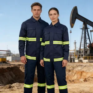 En11611 Protective Flame Resistant FRC FR Overall Safety Work Engineer Mechanics Electrical Aramid Fireproof Fireman Coverall