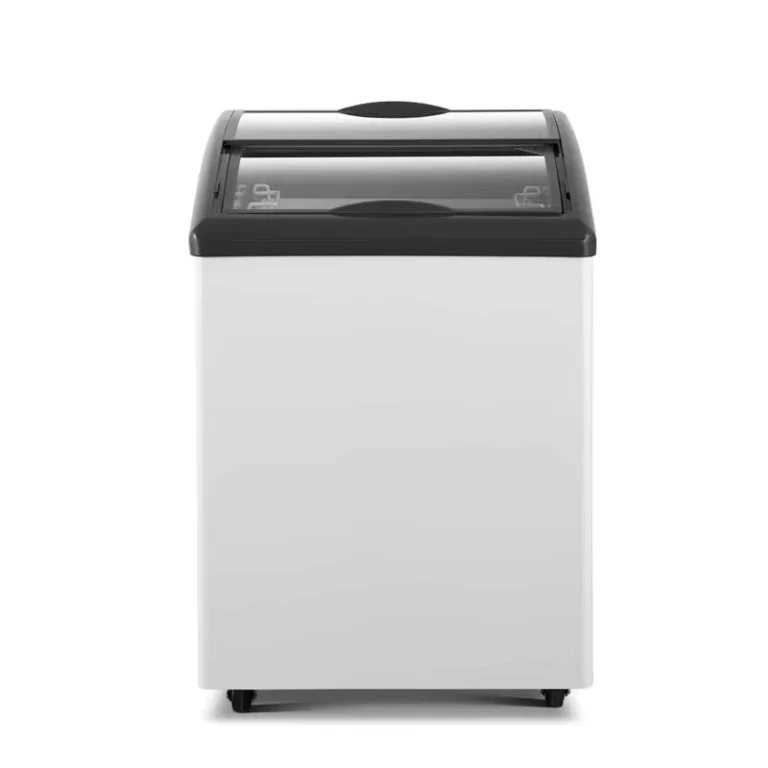 Energy-Saving-285L-Capacity-Chest-Freezer-for-Supermarket-Movable-Horizontal-Display-Stable-Structure-Single-Temperature-Design