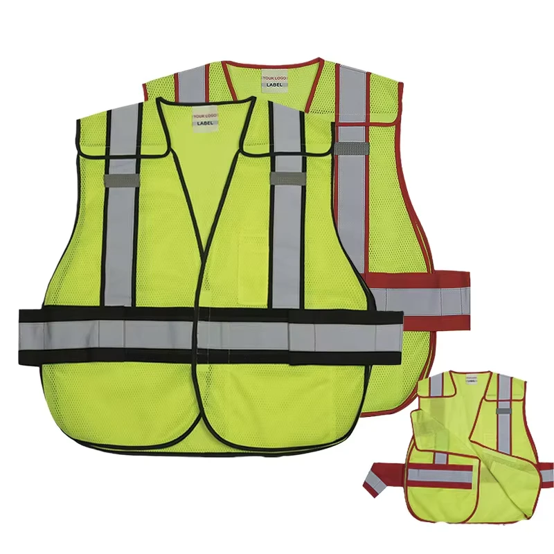 Engineer Safety Vest Yellow High-Visibility Reflective Work Vest
