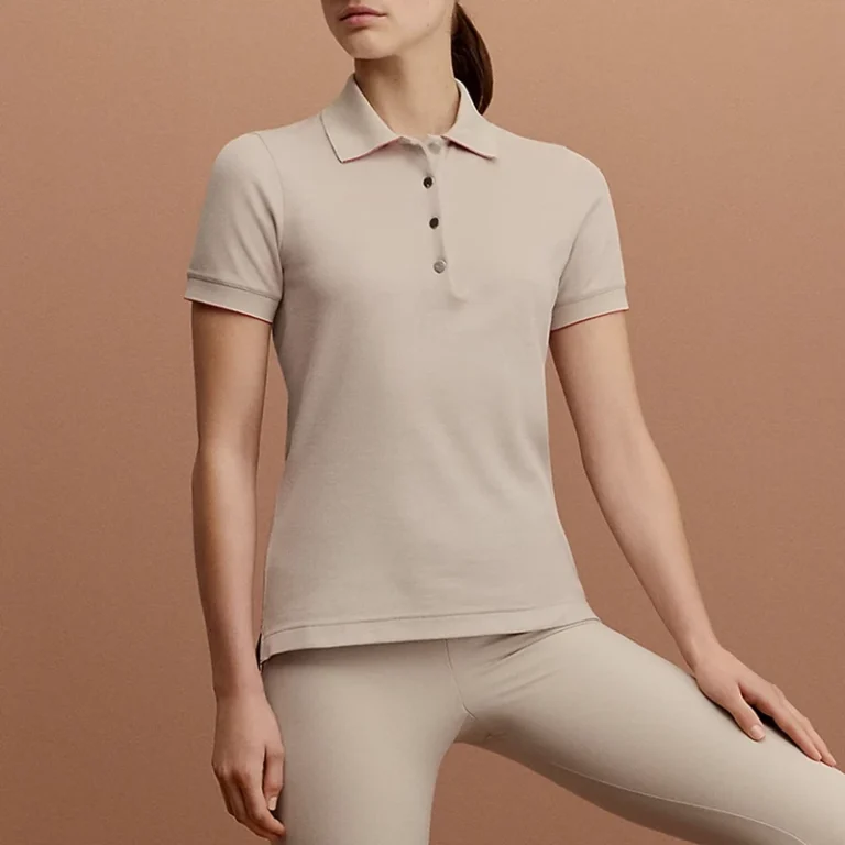 Equestrian-Clothing-Woman-Racing-Competition-Lapel-Formal-Short-Sleeves-Horse-Riding-Polo-Shirt