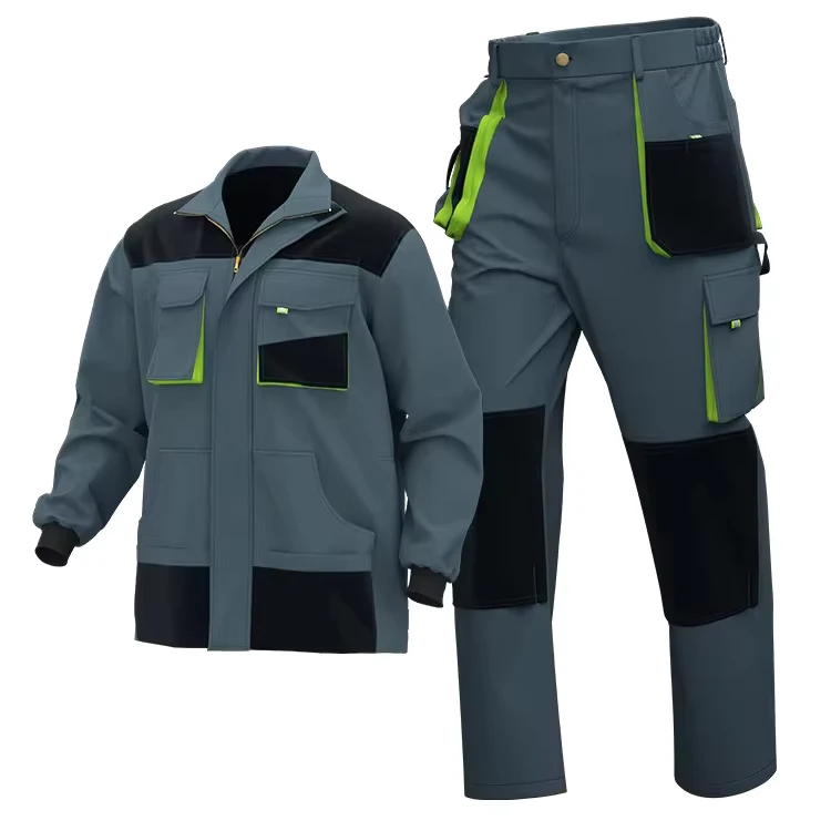 European-American-3D-Cross-Border-Workwear-Suit-Multi-Pocket-Work-Pants-Anti-Static-Construction-Labor-Protection-Clothing