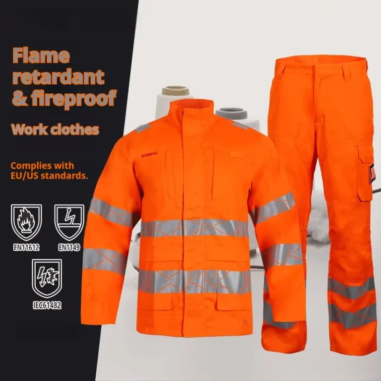 European-Flame-Retardant-Anti-Static-Mining-Petrochemical-Work-Clothes-Orange-Arc-Flash-Resistant-Abrasion-Proof-Rayon