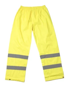 European Standard ANSI Class 2 Waterproof High Visibility Oxford Fabric Reflective Rain Pants for Roadway Traffic Safety
