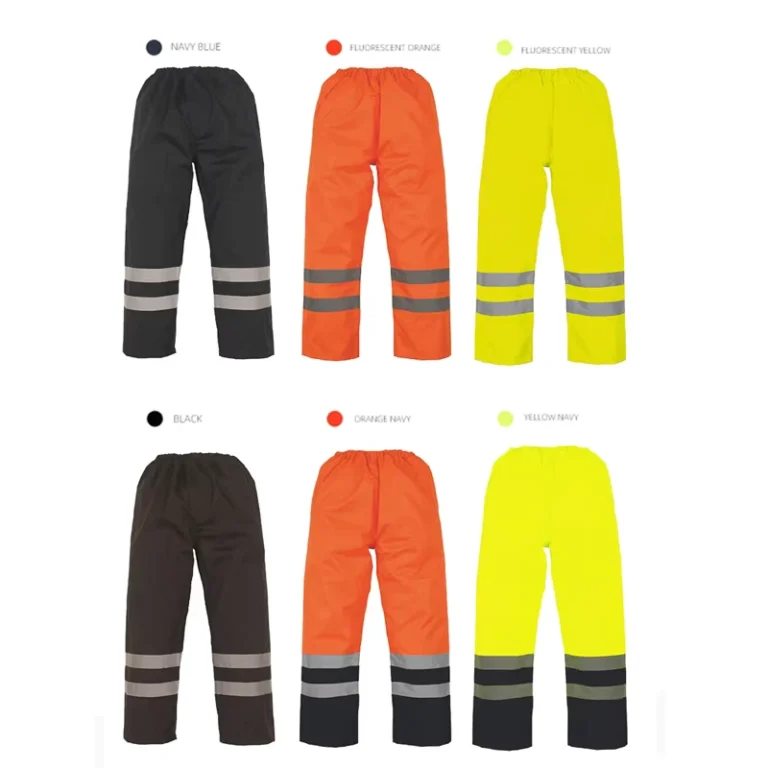 European-Standard-High-Vis-Oxford-Fabric-Reflective-Rain-Pants-Roadway-Traffic-Safety-Reflective-Pants