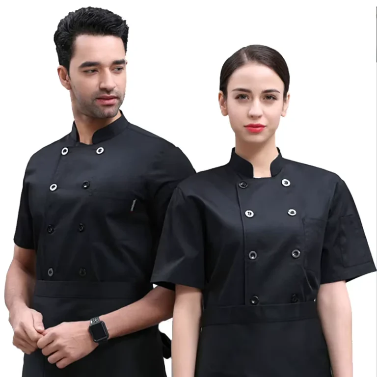 Executive-Chef-Jackets-Uniformes-De-Restaurante-bar-Short-Sleeves-for-Chefs-Coat