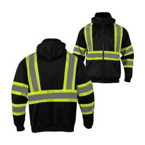 Explosions Plus Velvet Reflective Winter Windproof Construction Cold Labor Protection Safety Warning Reflective Sweater