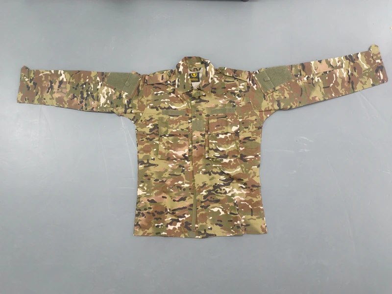 F1 Tactical Camouflage Waterproof Breathable Quick Dry Field Jacket Multi Pocket Outdoor Utility Top Polyester Cotton Four