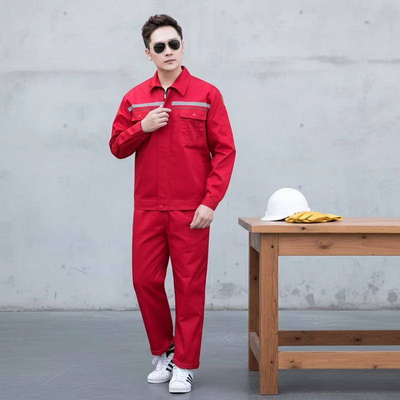 FACTORY DIRECT Working Clothes Durable Uniform Set Workwear Custom Design Oil Field car Wash driver Short long Sleeves LOW MOQ