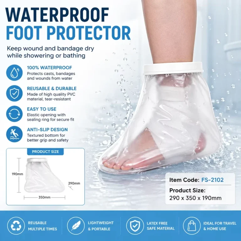 FIRSTAR-Adult-Foot-Waterproof-Cast-Cover-Shower-Protector-Reusable-Leg-Foot-Protection