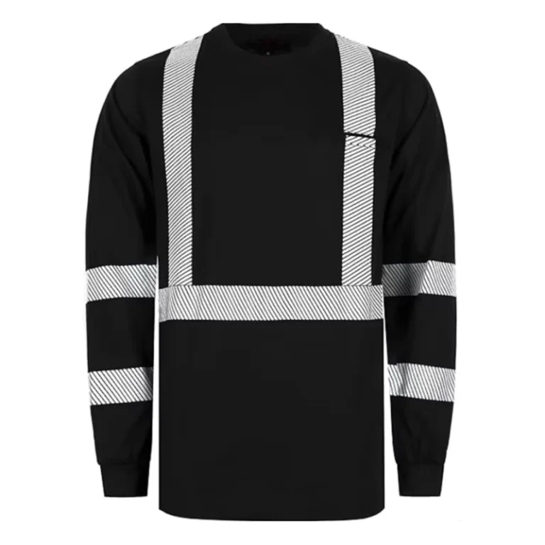 FR-2-inch-Flame-Resistant-Silver-with-Reflective-Stripe-High-Visibility-Fire-Resistant-Hi-Vis-T-shirts