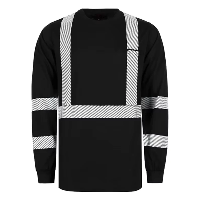 FR 2 inch Flame Resistant Silver with Reflective Stripe High Visibility Fire Resistant Hi Vis T shirts