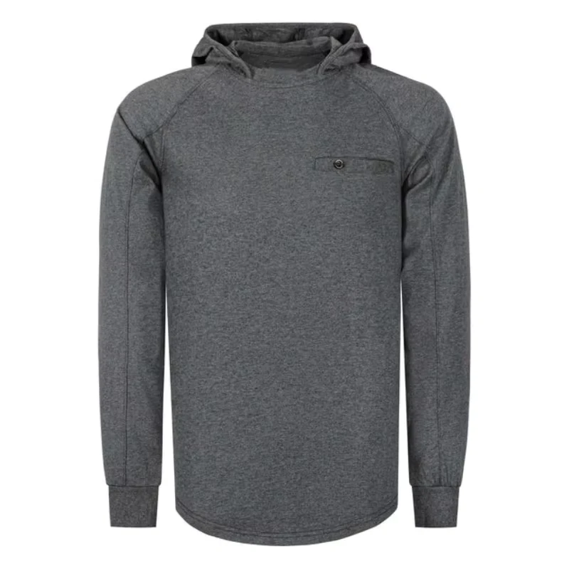 FR 5.5OZ Cotton Lightweight Solid Tone CAT2 Flame Resistant Industrial Hooded Tshirts