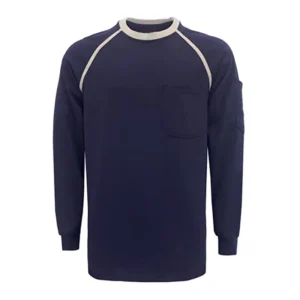 FR 5.5OZ Flame Retardant Cotton Knit Workwear Pullover Shirt Base Layer EN NFPA Certified