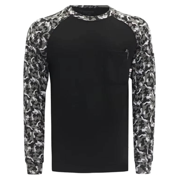 FR-7oz-Fire-Retardant-Knit-Printed-Shirt-Fire-Retardant-Camouflage-Flame-Proof-Henley-FR-Working-Shirts
