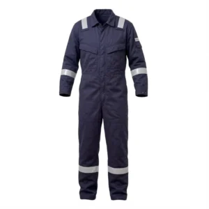 FR Anti static Work Coverall with Reflective Stripes OEM ODM Workwear for Welding Foundry