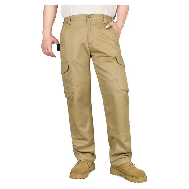 FR CAT2 Water Oil Repellent Pants for Men Cargo Pockets 7.5OZ Flame Resistant Pants