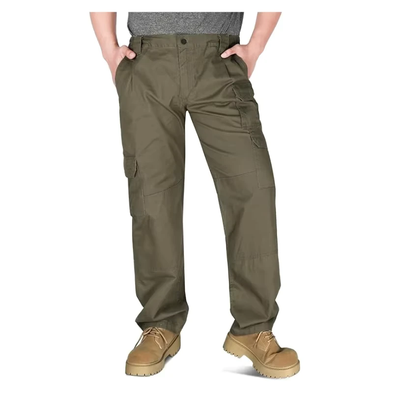FR Cargo Pockets for Men Elastic Waist 7.5OZ Flash CAT2 Flame Retardant Work Pants