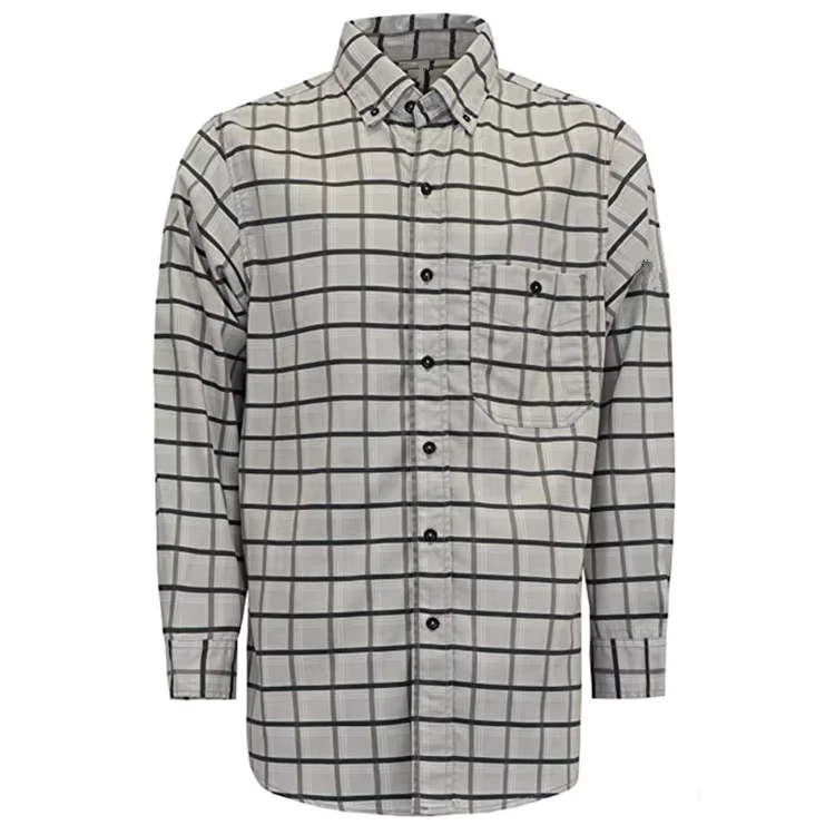 FR Clothing NFPA2112 EN11612 Check Plaid Pattern Industrial Safety Fire Proof Flame Resistant Welding Apparel Anti Static