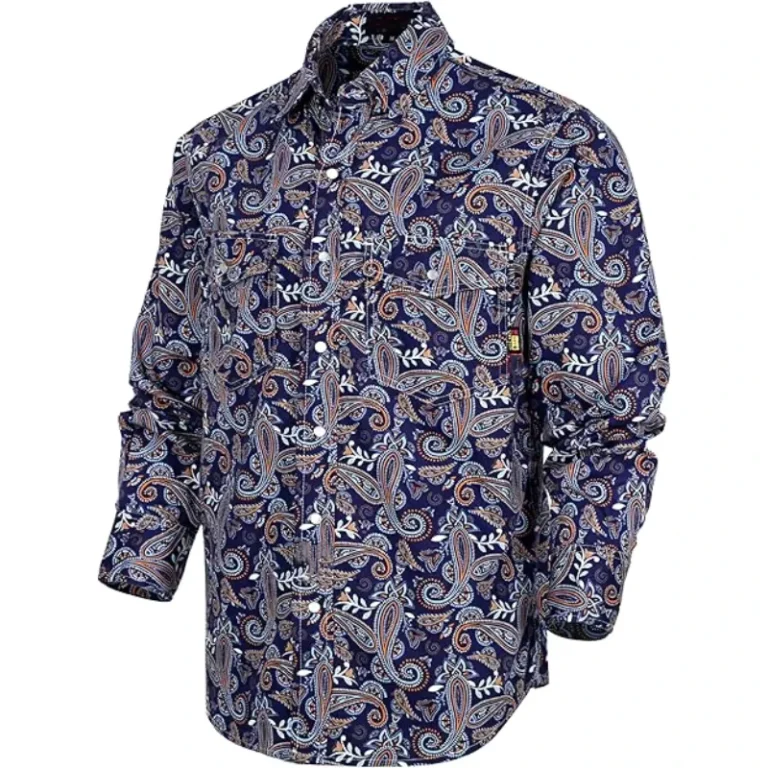 FR-Clothing-Printed-Fire-Retardant-Top-Paisley-Pattern-Lightweight-Pearl-Snaps-NFPA2112-CAT2-FR-Shirt-100-Cotton-6