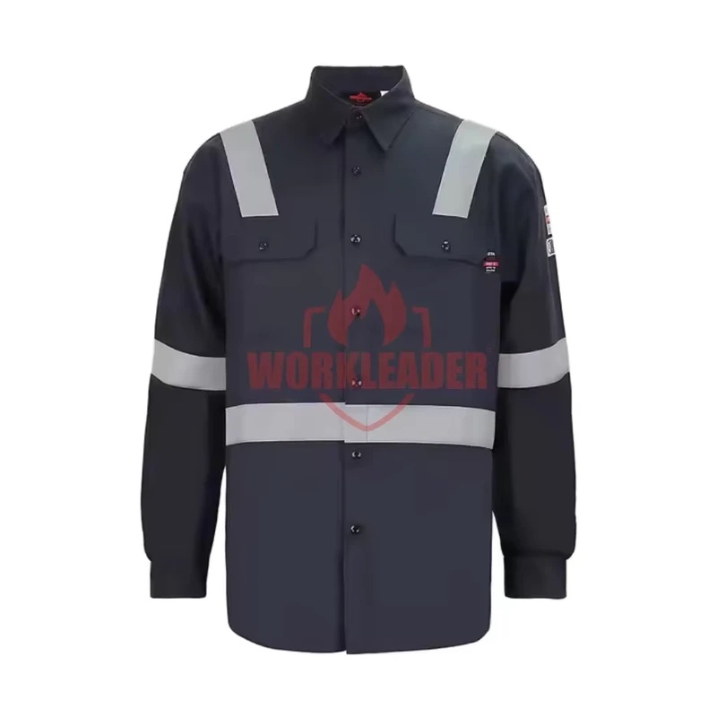 FR Clothing Work Shirt Flame Retardant Reflective Safety Shirt Work Clothes
