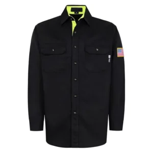 FR Cotton 6.5OZ Stain Resistant Finish Workwear Arc Rating CAT2 Flame Retardant Shirts