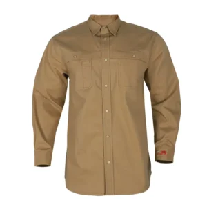 FR Cotton Construction Workwear FR Shirt Flame Resistant NFPA 2112 Work Shirt For Men