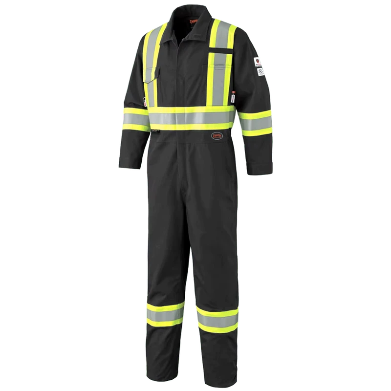 FR Coverall High Visibility 6oz Lightweight Rip Stop Flame Resistant Fire Retardant High Vis Coveralls Fireproof Clothes
