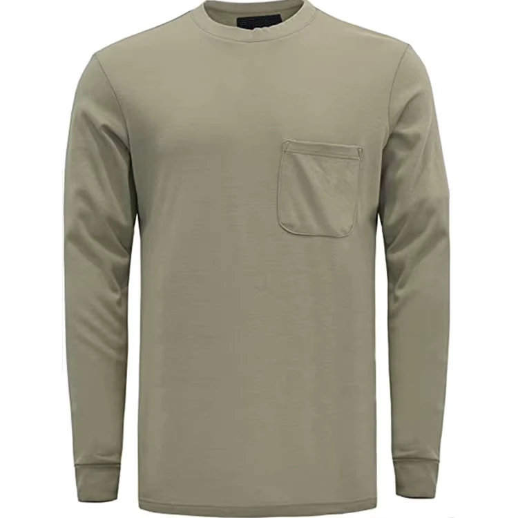 FR-Fashion-Work-Clothing-CAT2-Fire-Retardant-Henley-Shirts-7oz-Cotton-Flame-Resistant-Shirt