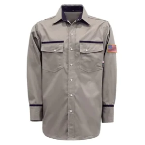 FR Fire Proof Clothing Lightweight Snaps Closure Flame Resistant CAT2 Shirts
