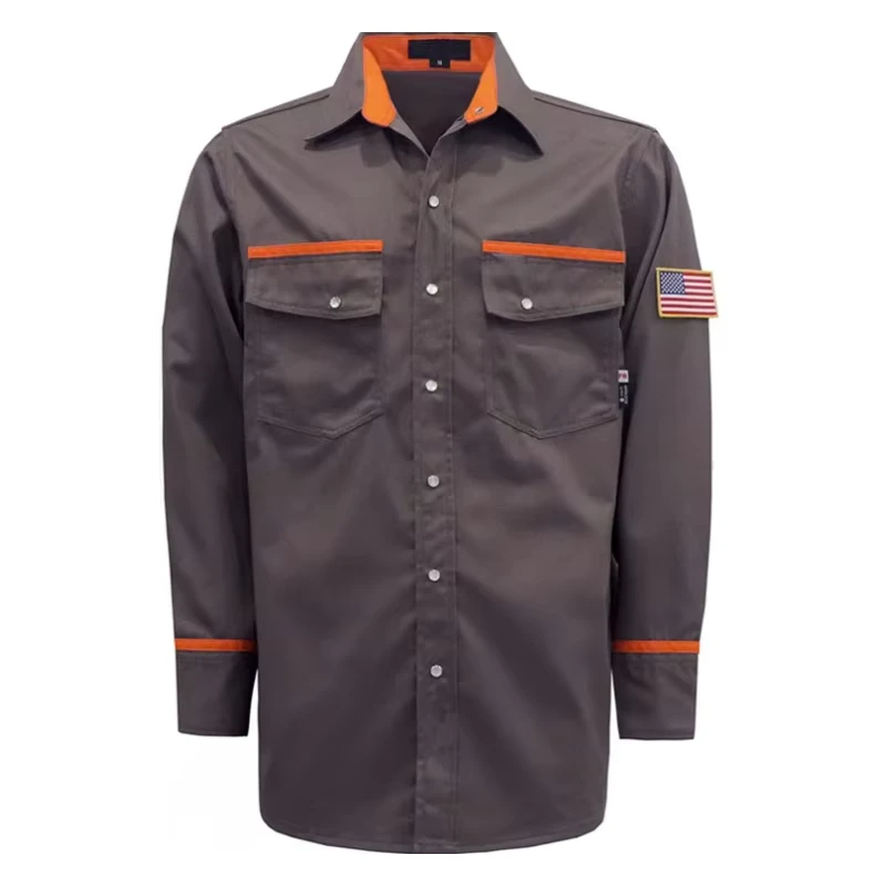 FR Fire Proof Garments 6.5OZ Flame Resistant NFPA2112 Certified Shirts