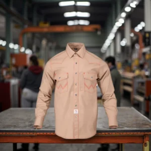 FR Fireproof FRC0932 8.5OZ Heavyweight Water Resistant Safety Arc Flash Loose Fit Snap Closure CAT2 Flame Resistant Shirts