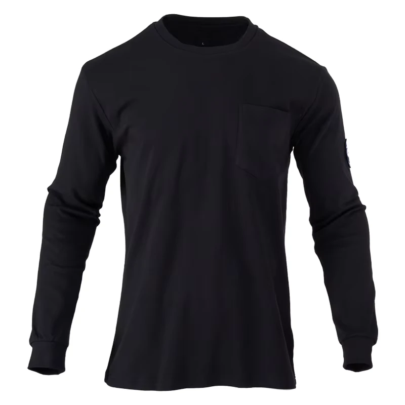 FR Flame Resistant 5.5OZ Solid Color Crew Neck Clothing CAT2 Arc Safety Fire Retardant Shirts